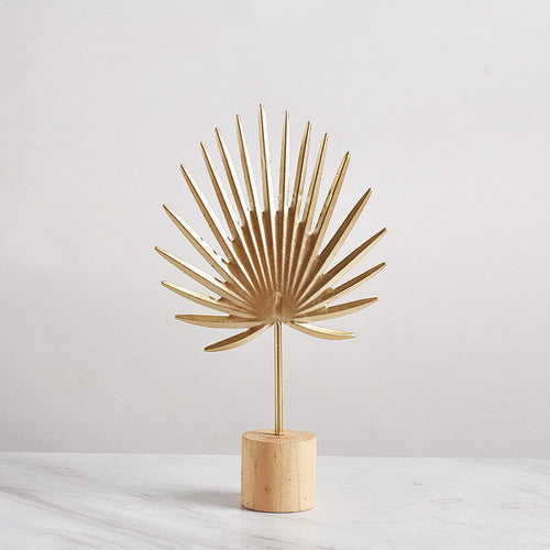 Iron Terrazzo Leaf Style Table Top Decoration