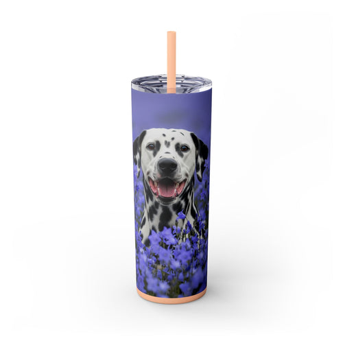 Skinny Tumbler with Straw – 20 oz Stainless Steel Cup