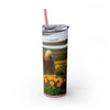 Skinny Tumbler with Straw – 20 oz Stainless Steel Cup