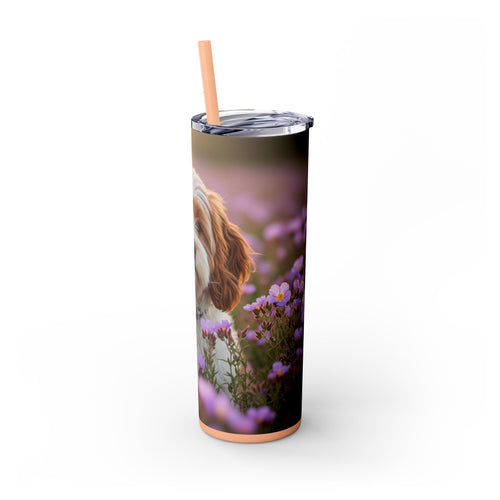 Skinny Tumbler with Straw – 20 oz Stainless Steel Cup