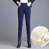 Thicken plus size stretch casual pants