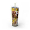Skinny Tumbler with Straw – 20 oz Stainless Steel Cup
