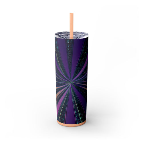 Skinny Tumbler with Straw – 20 oz Stainless Steel Cup