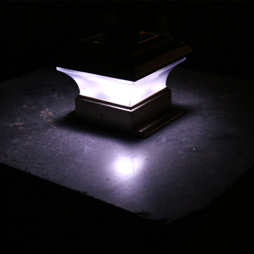 Outdoor solar column headlight