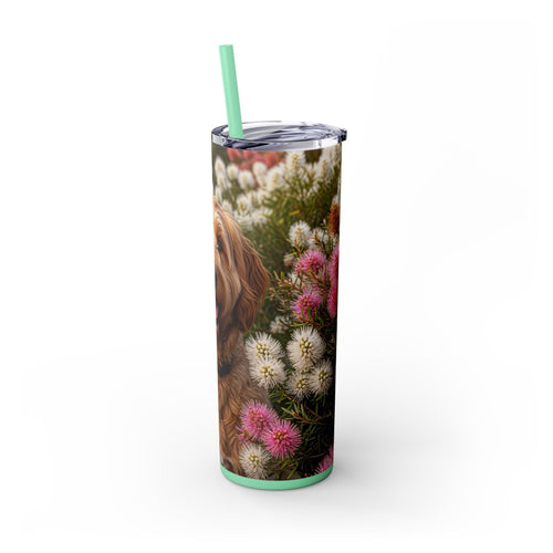 Skinny Tumbler with Straw – 20 oz Stainless Steel Cup