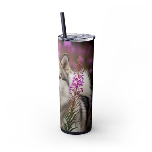 Skinny Tumbler with Straw – 20 oz Stainless Steel Cup