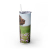Skinny Tumbler with Straw – 20 oz Stainless Steel Cup