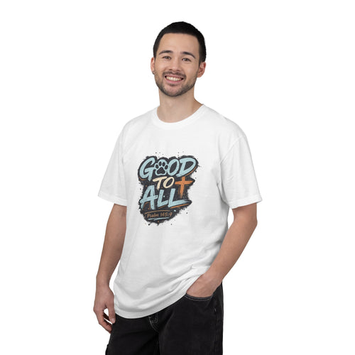 Good to All T-Shirt — Psalm 145:9 Christian Graphic Tee, Matching Pet Apparel Available