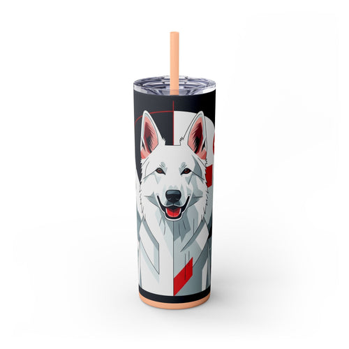 Skinny Tumbler with Straw – 20 oz Stainless Steel Cup