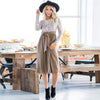 Knitted Skirt European And American Slim Lace-up Plus Size Women's Skirt
