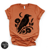 Crow Silhouette Tee | Gothic Nature Bird Graphic T-Shirt