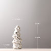 Decoration White Ceramic Vase Creative Personality Drum Bag Hollow Decoration Furnishings