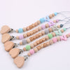 Baby Products Soothing Beech Wood Mouth Chain Clip