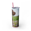 Skinny Tumbler with Straw – 20 oz Stainless Steel Cup