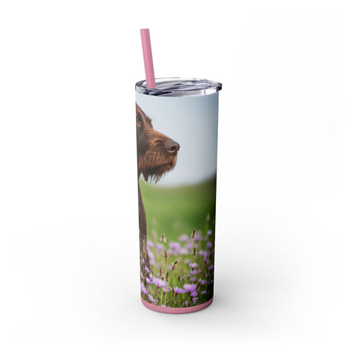 Skinny Tumbler with Straw – 20 oz Stainless Steel Cup