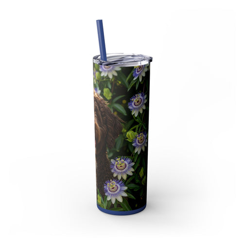 Skinny Tumbler with Straw – 20 oz Stainless Steel Cup