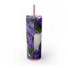 Skinny Tumbler with Straw – 20 oz Stainless Steel Cup