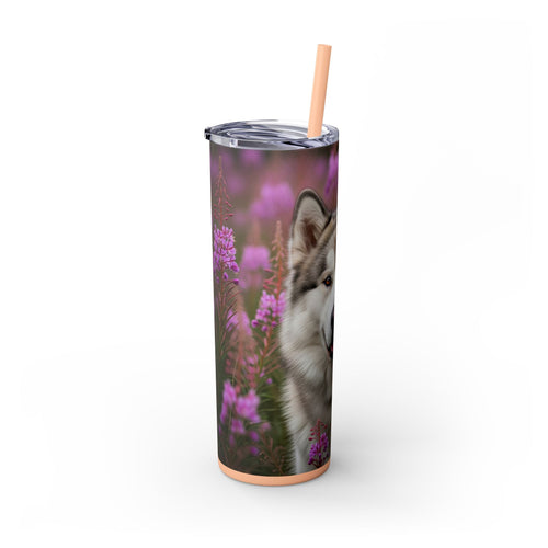 Skinny Tumbler with Straw – 20 oz Stainless Steel Cup