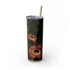 Skinny Tumbler with Straw – 20 oz Stainless Steel Cup