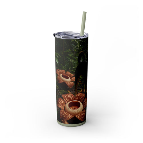 Skinny Tumbler with Straw – 20 oz Stainless Steel Cup