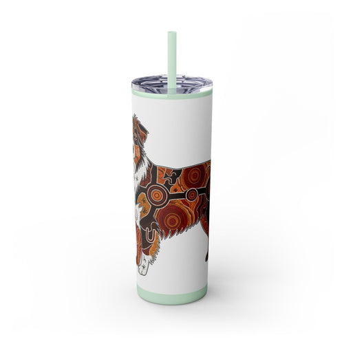 Skinny Tumbler with Straw – 20 oz Stainless Steel Cup