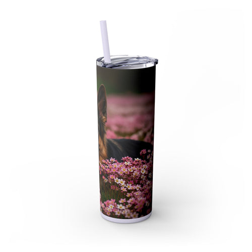 Skinny Tumbler with Straw – 20 oz Stainless Steel Cup