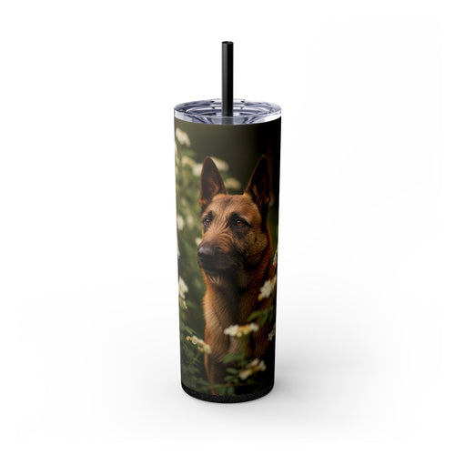 Skinny Tumbler with Straw – 20 oz Stainless Steel Cup