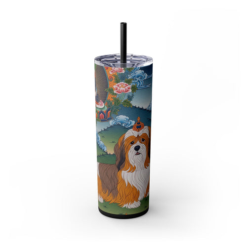 Skinny Tumbler with Straw – 20 oz Stainless Steel Cup