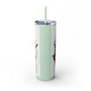 Skinny Tumbler with Straw – 20 oz Stainless Steel Cup