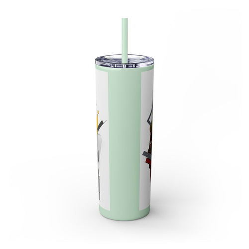 Skinny Tumbler with Straw – 20 oz Stainless Steel Cup