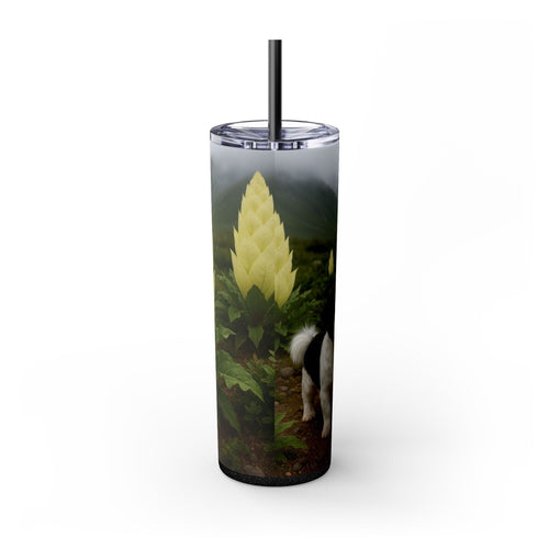 Skinny Tumbler with Straw – 20 oz Stainless Steel Cup