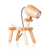 Personalized solid wood table lamp