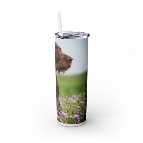 Skinny Tumbler with Straw – 20 oz Stainless Steel Cup