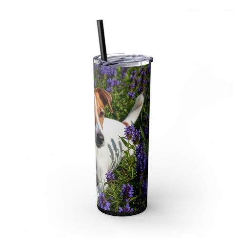 Skinny Tumbler with Straw – 20 oz Stainless Steel Cup