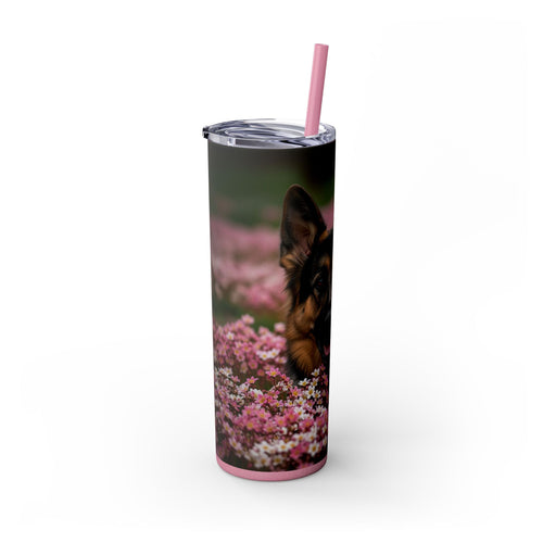 Skinny Tumbler with Straw – 20 oz Stainless Steel Cup