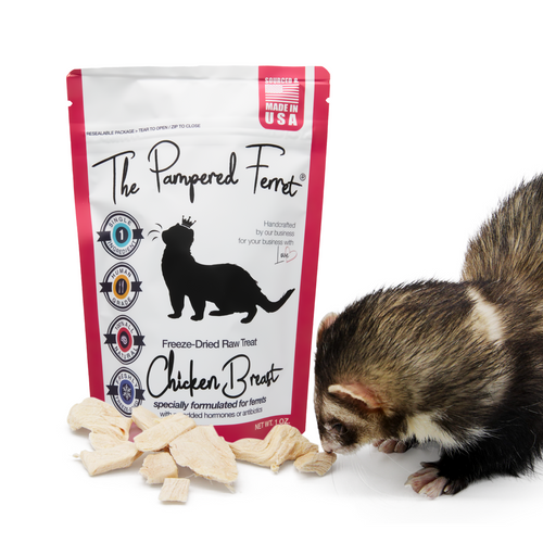 Freeze-Dried Raw Chicken Breast Treat for Ferrets
