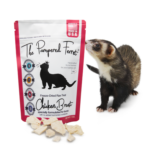 Freeze-Dried Raw Chicken Breast Treat for Ferrets