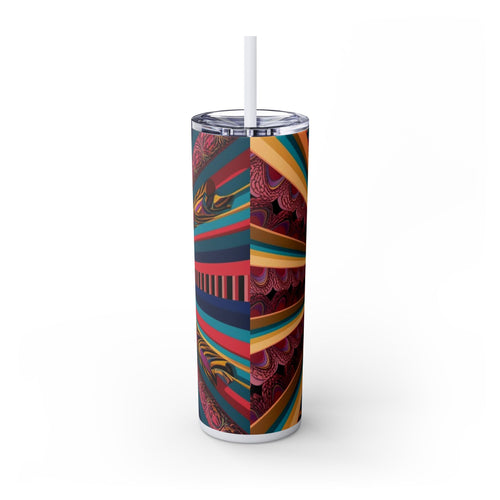 Skinny Tumbler with Straw – 20 oz Stainless Steel Cup
