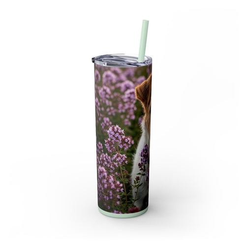 Skinny Tumbler with Straw – 20 oz Stainless Steel Cup