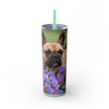 Skinny Tumbler with Straw – 20 oz Stainless Steel Cup