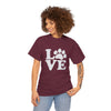 Love Paw Heavy Duty Unisex Tee Sizes Small - 5XL (11 colors)