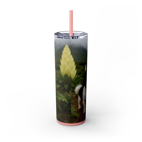 Skinny Tumbler with Straw – 20 oz Stainless Steel Cup