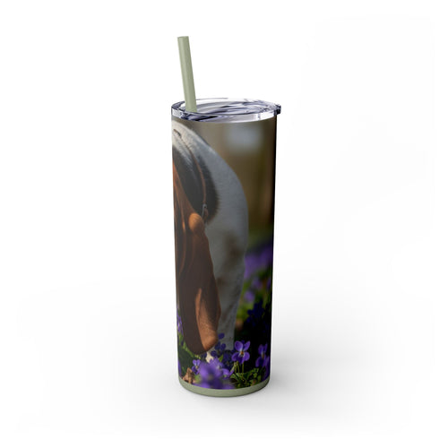 Skinny Tumbler with Straw – 20 oz Stainless Steel Cup