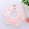 360° rotating flower waterproof saliva towel