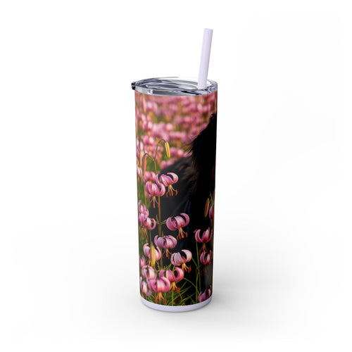 Skinny Tumbler with Straw – 20 oz Stainless Steel Cup