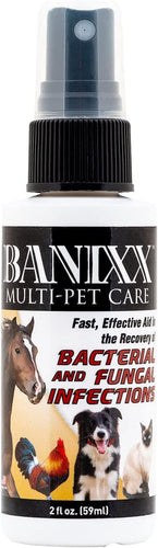 Banixx Pet & Horse Care Spray 2 oz – Travel Size – Skin & Hoof Care Solution