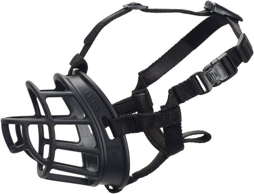 Baskerville Ultra Muzzle - Strong Thermo Plastic Rubber Humane Breathable Dog Training Muzzle Size 5