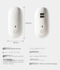 Oval Small Night Lamp With Dual USB Charging Port Remote Control Timing Plug-in Wall