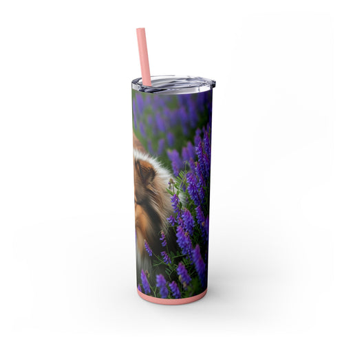 Skinny Tumbler with Straw – 20 oz Stainless Steel Cup