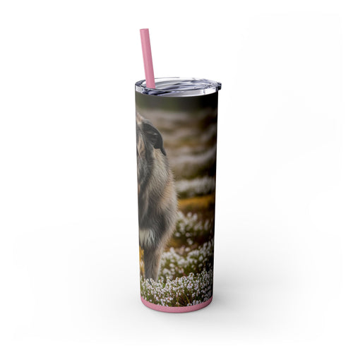 Skinny Tumbler with Straw – 20 oz Stainless Steel Cup